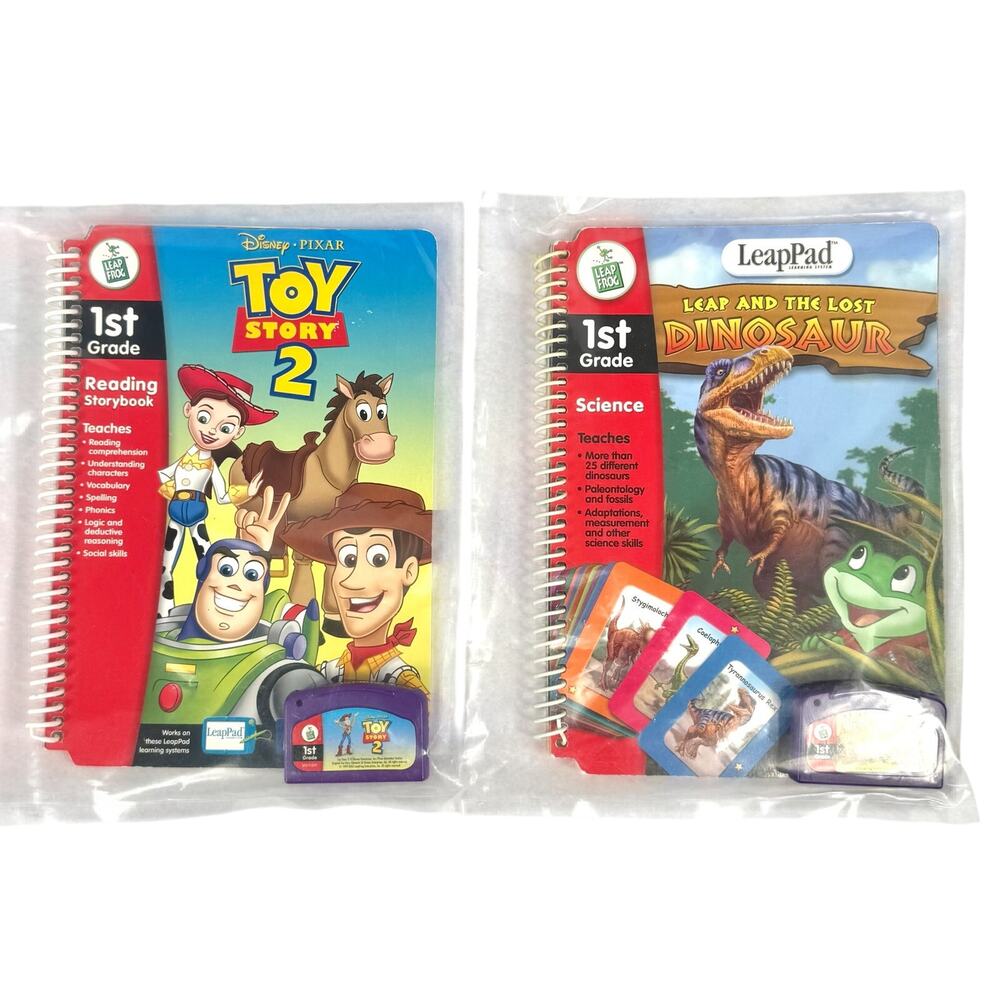 Leap Frog Story Books & Cartridges Lot of 4 Reading & Science